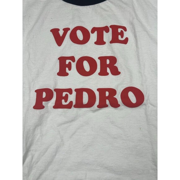 Vintage Y2K Vote For Pedro T shirt Napoleon Dynamite Sz L - Picture 4 of 7